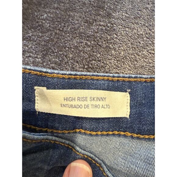 Universal Thread High Rise Skinny Jeans Womens 12 31R Blue Stretch Denim Classic - Picture 8 of 12